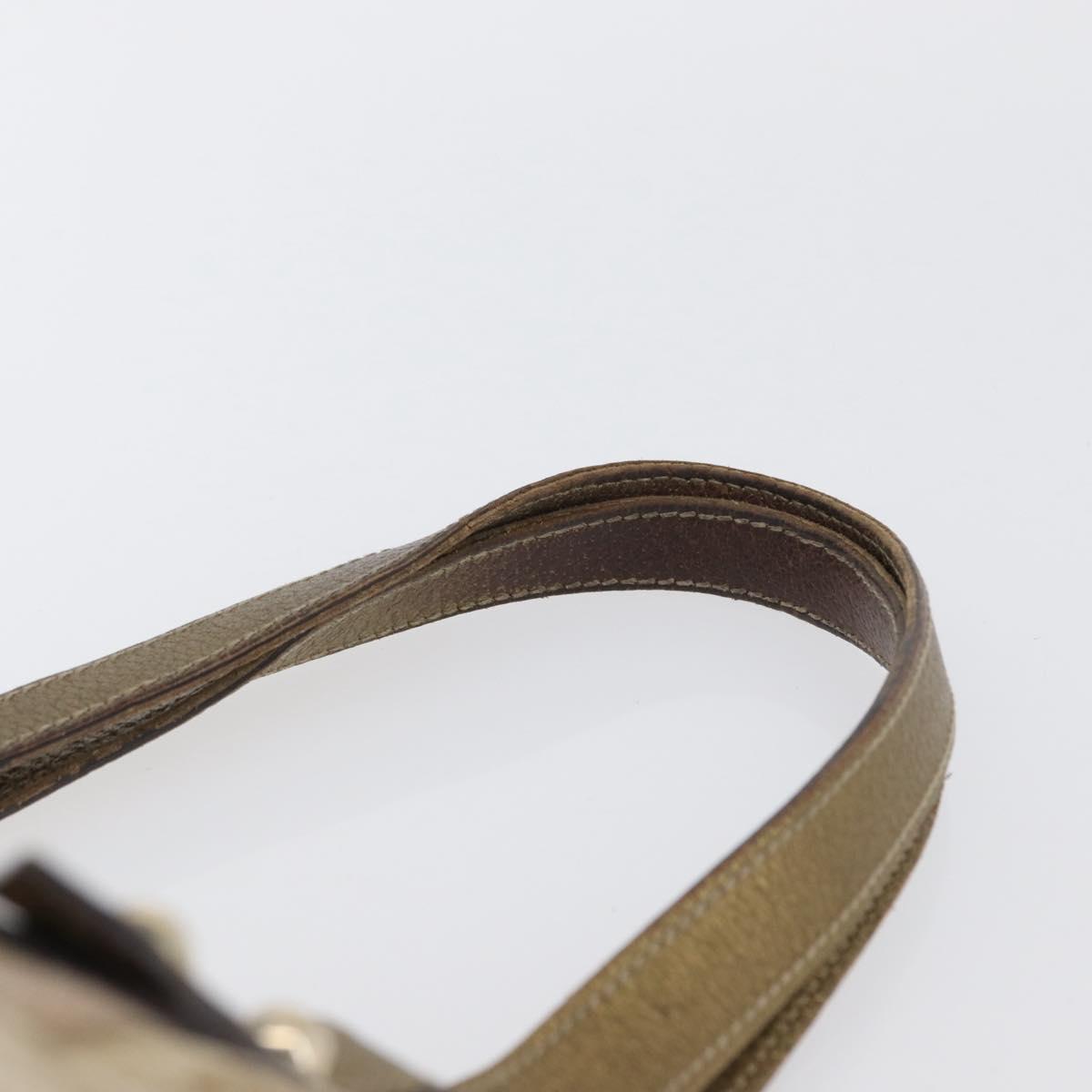 GUCCI GG Canvas Tote Bag Beige Gold 137396 Auth BA11082