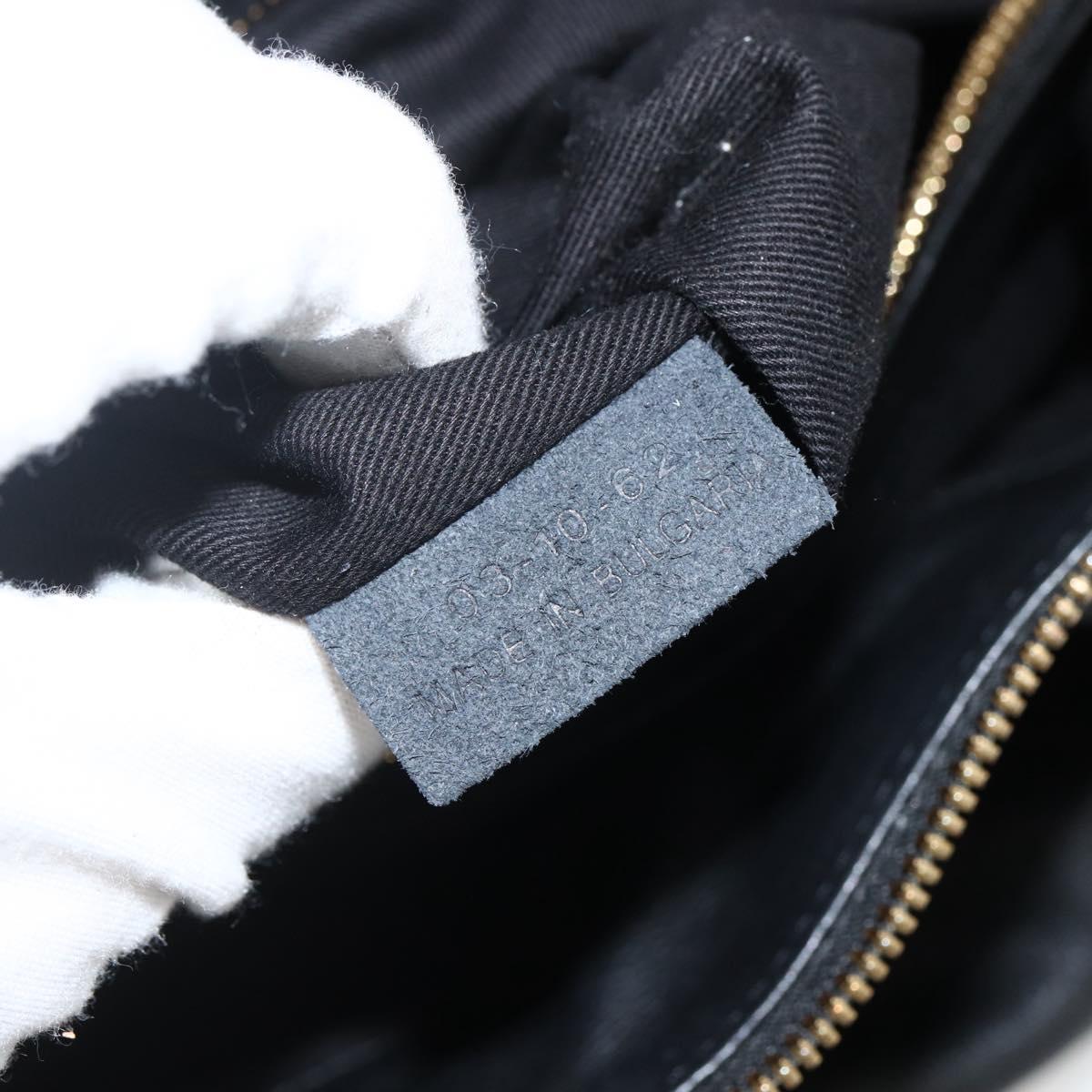Chloe Hand Bag Leather Black Gold Auth BA11087