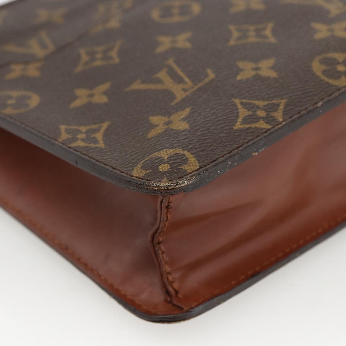 LOUIS VUITTON Monogram Pochette Homme Clutch Bag M51795 LV Auth BA11096