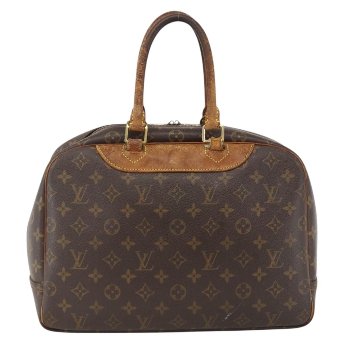 LOUIS VUITTON Monogram Deauville Hand Bag M47270 LV Auth BA11099