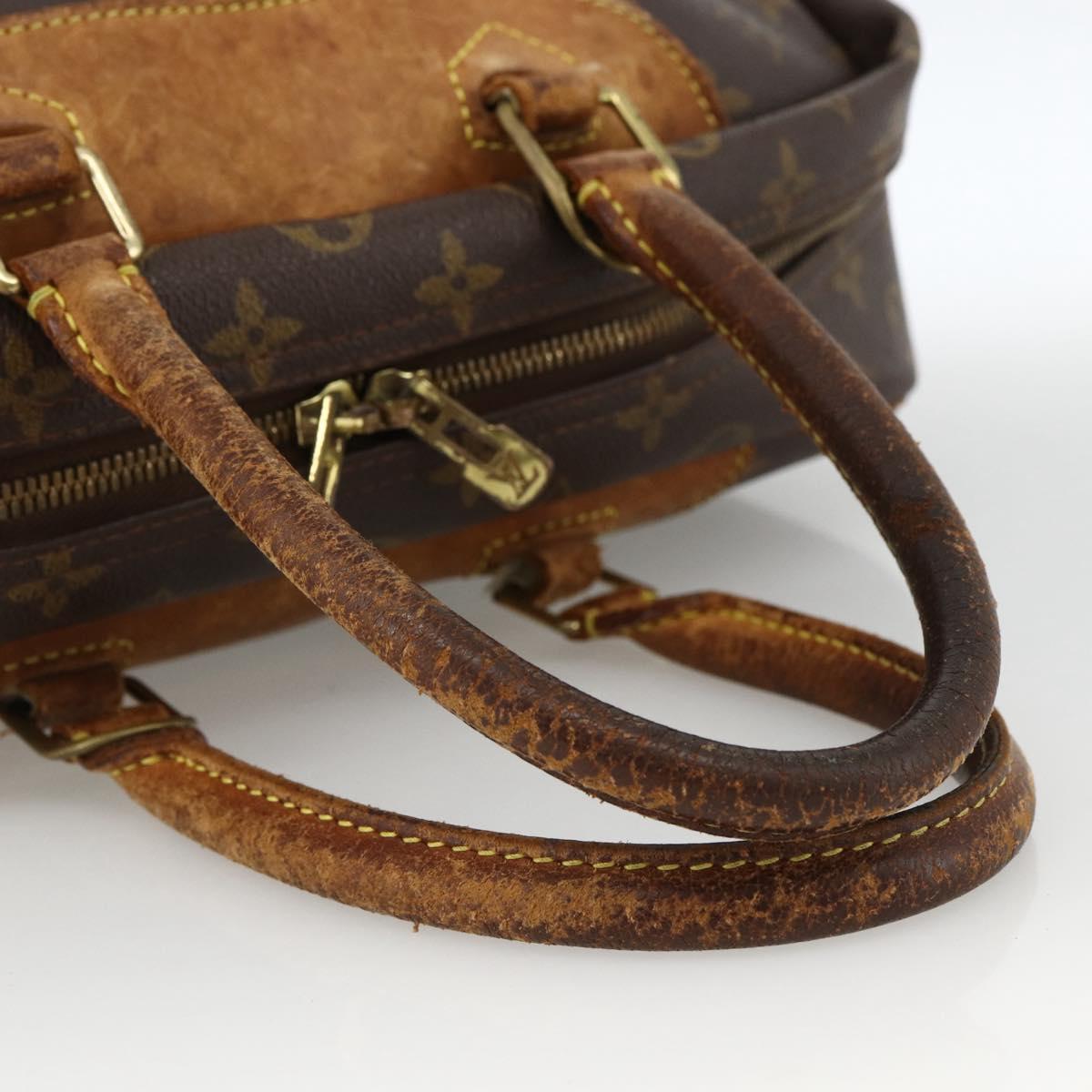 LOUIS VUITTON Monogram Deauville Hand Bag M47270 LV Auth BA11099