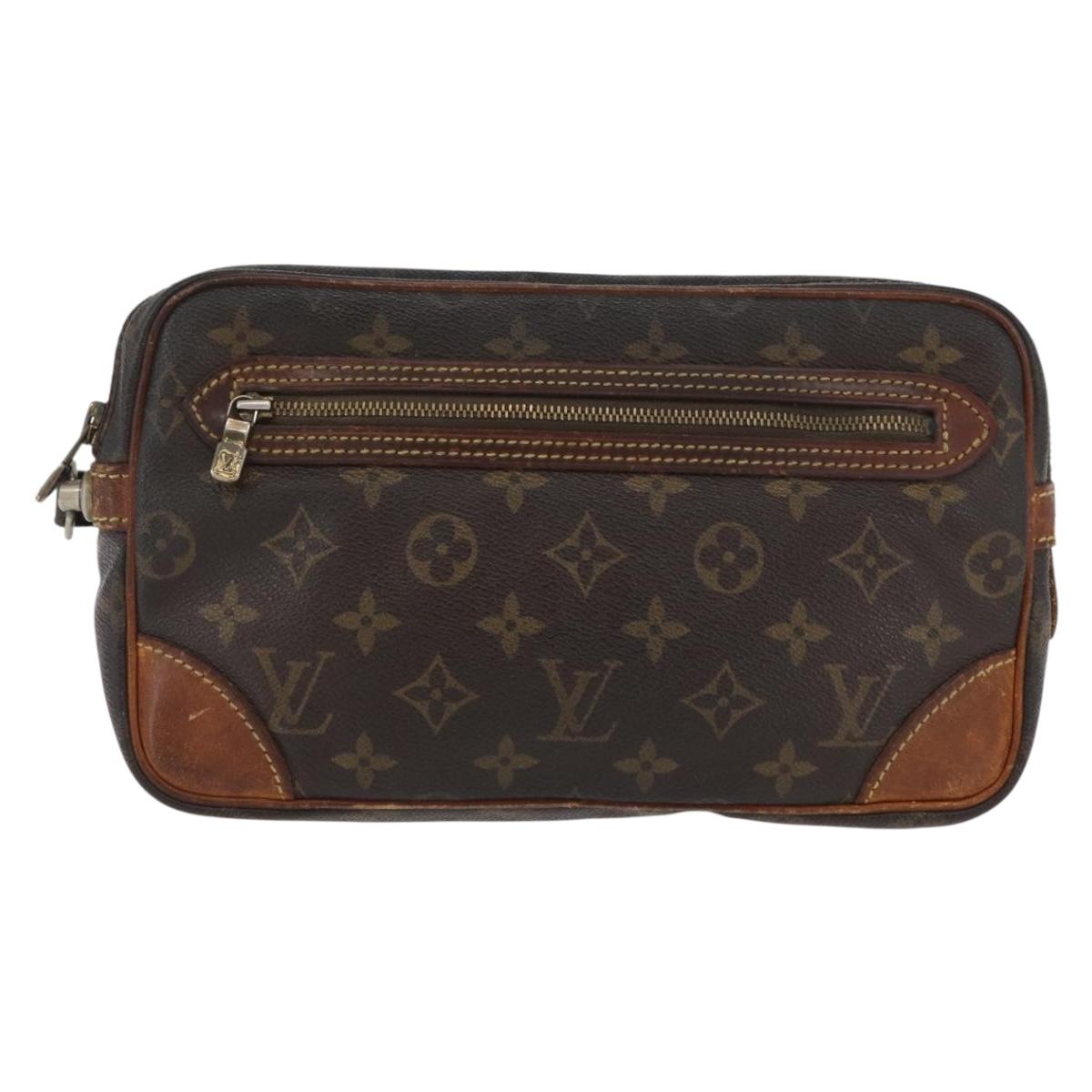 LOUIS VUITTON Monogram Marly Dragonne GM Clutch Bag M51825 LV Auth BA11101