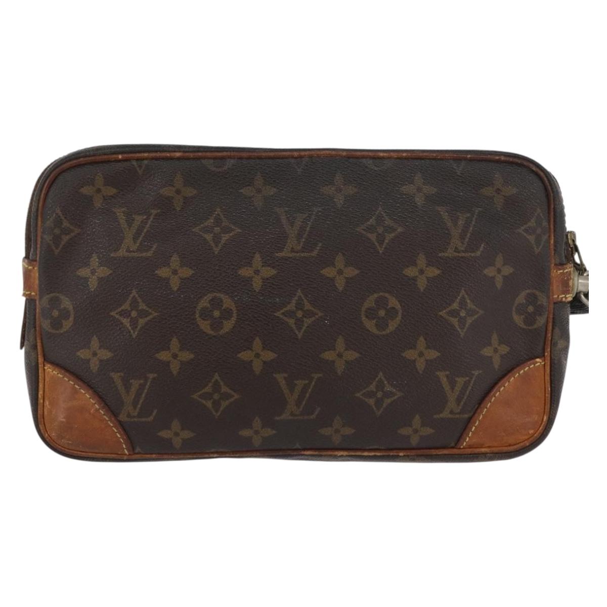 LOUIS VUITTON Monogram Marly Dragonne GM Clutch Bag M51825 LV Auth BA11101