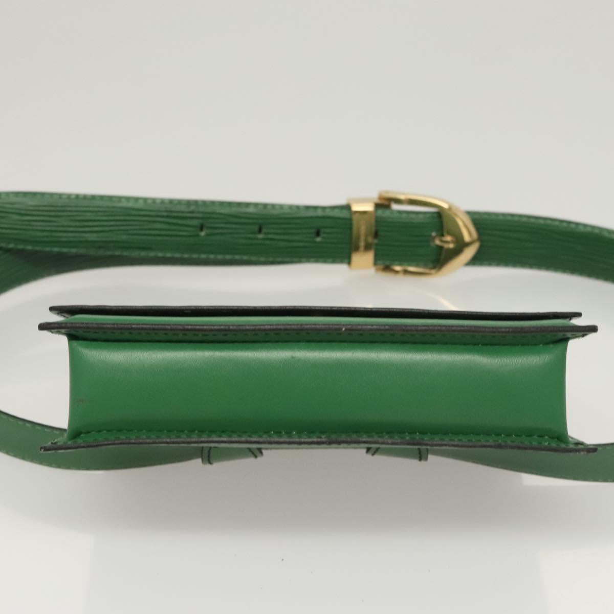 LOUIS VUITTON Epi Pochette Ceinture Tilshit Waist Bag Green M52604 Auth BA1111