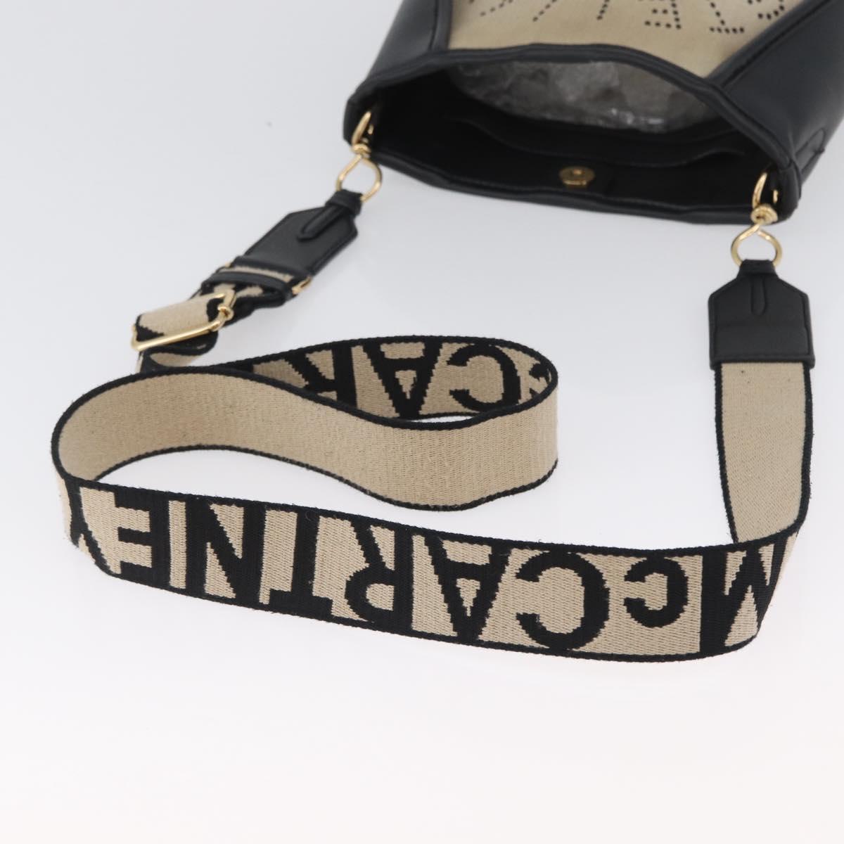Stella MacCartney Shoulder Bag Canvas Leather 2way Beige Gold Auth BA11119