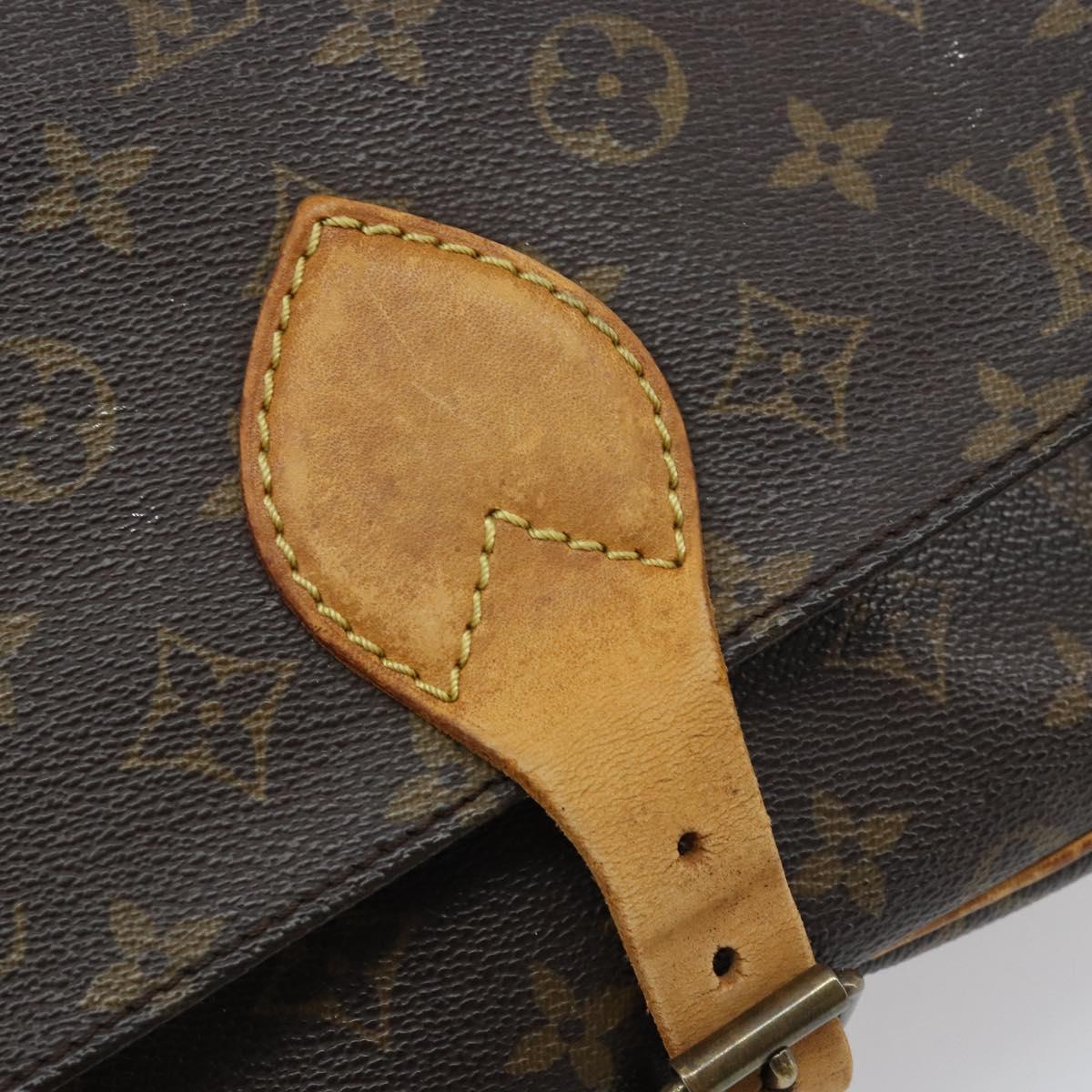 LOUIS VUITTON Monogram Cartouchiere MM Shoulder Bag M51253 LV Auth BA11124