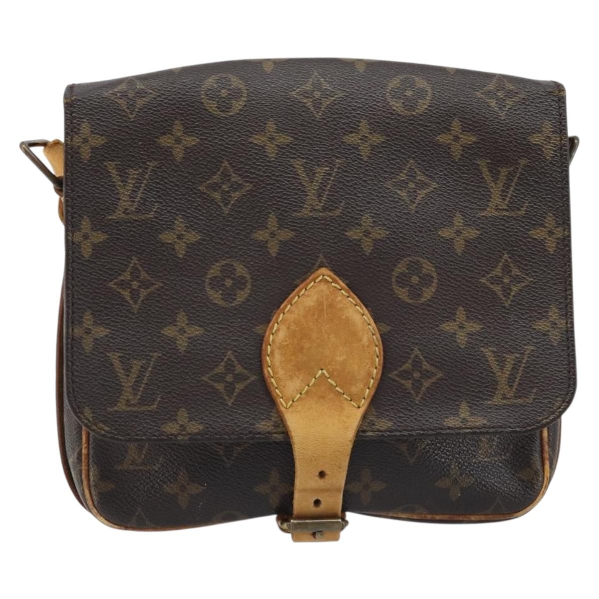 LOUIS VUITTON Monogram Cartouchiere MM Shoulder Bag M51253 LV Auth BA11124