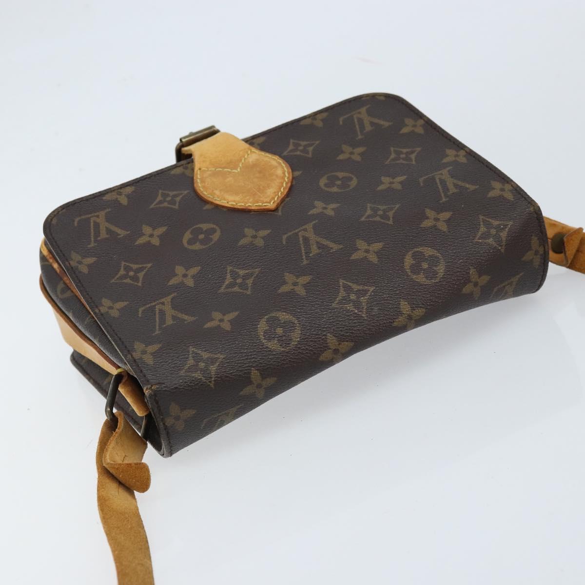 LOUIS VUITTON Monogram Cartouchiere MM Shoulder Bag M51253 LV Auth BA11124