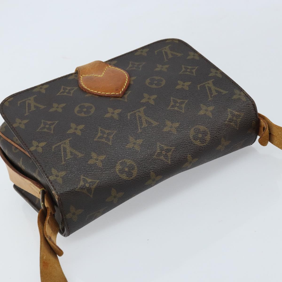 LOUIS VUITTON Monogram Cartouchiere MM Shoulder Bag M51253 LV Auth BA11126