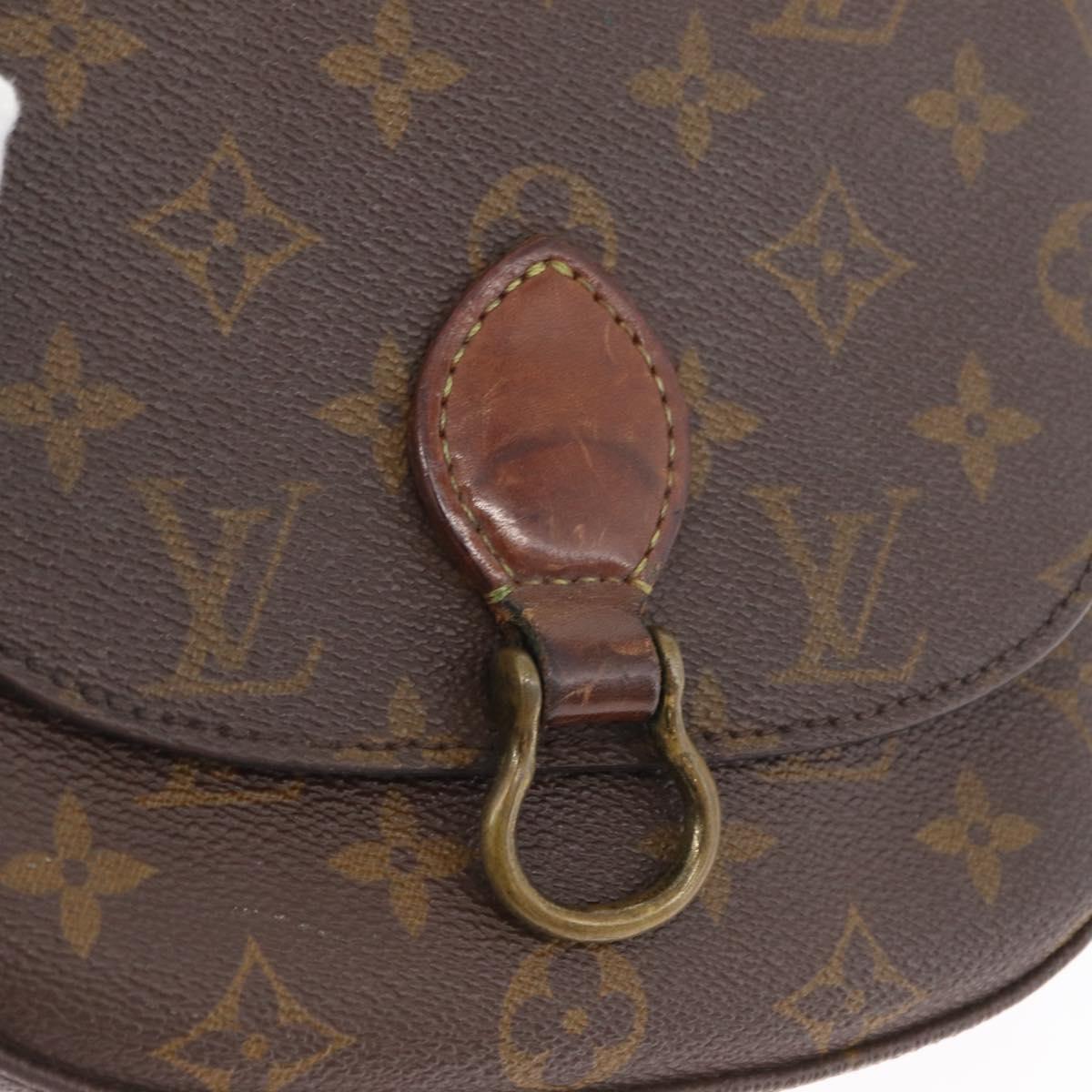 LOUIS VUITTON Monogram Saint Cloud PM Shoulder Bag M51244 LV Auth BA11138
