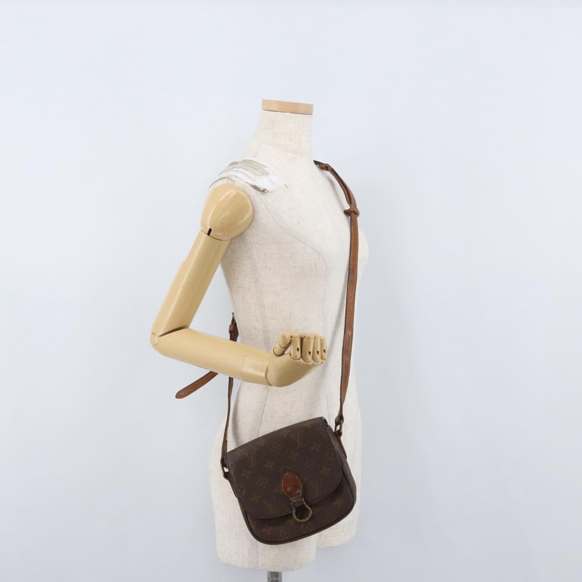 LOUIS VUITTON Monogram Saint Cloud PM Shoulder Bag M51244 LV Auth BA11138