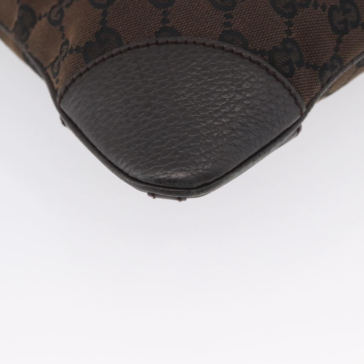 GUCCI GG Canvas Shoulder Bag Outlet Brown Gold 272396 Auth BA11139
