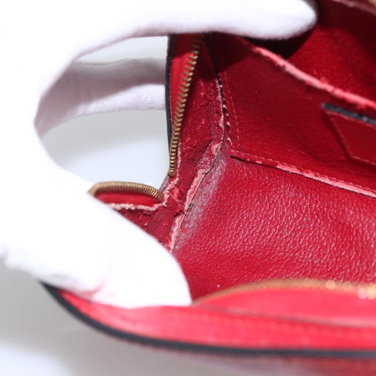 LOUIS VUITTON Epi Dauphine PM Pouch Castilian Red M48447 LV Auth BA11147