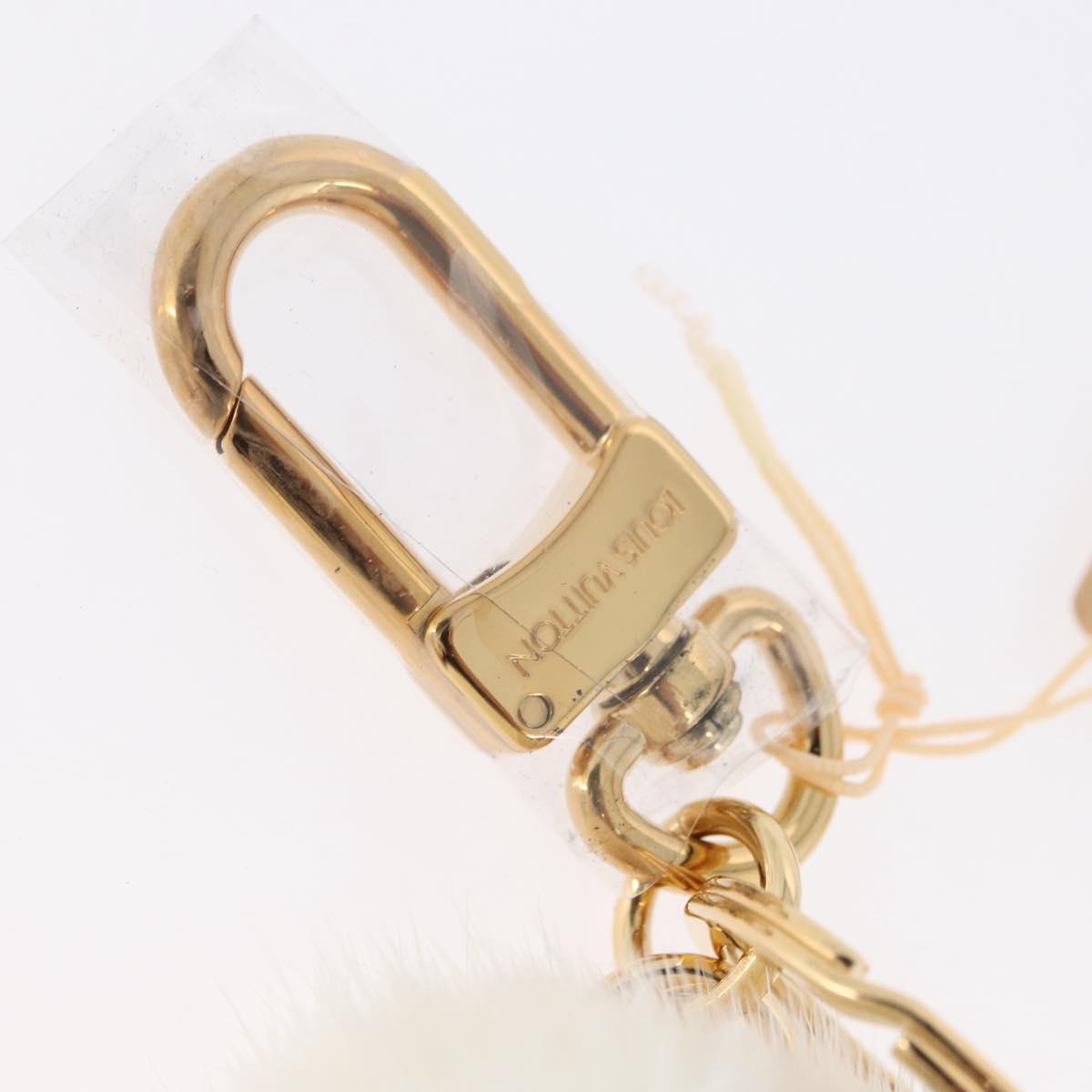 LOUIS VUITTON Porte Cles Snow Vivienne Key Holder White M00554 LV Auth BA11149M