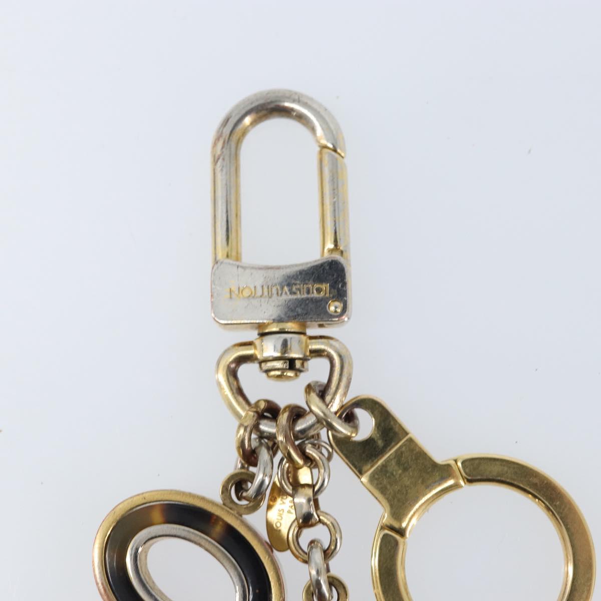 LOUIS VUITTON Porte Cle Confidence Key Holder metal Gold M65088 LV Auth BA11152