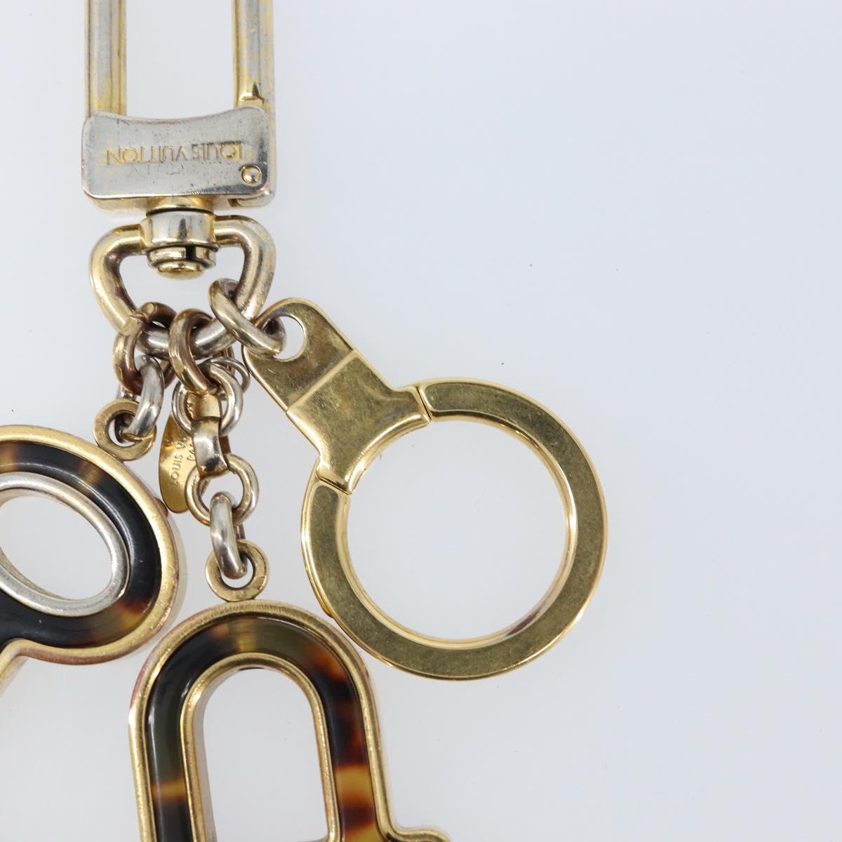 LOUIS VUITTON Porte Cle Confidence Key Holder metal Gold M65088 LV Auth BA11152