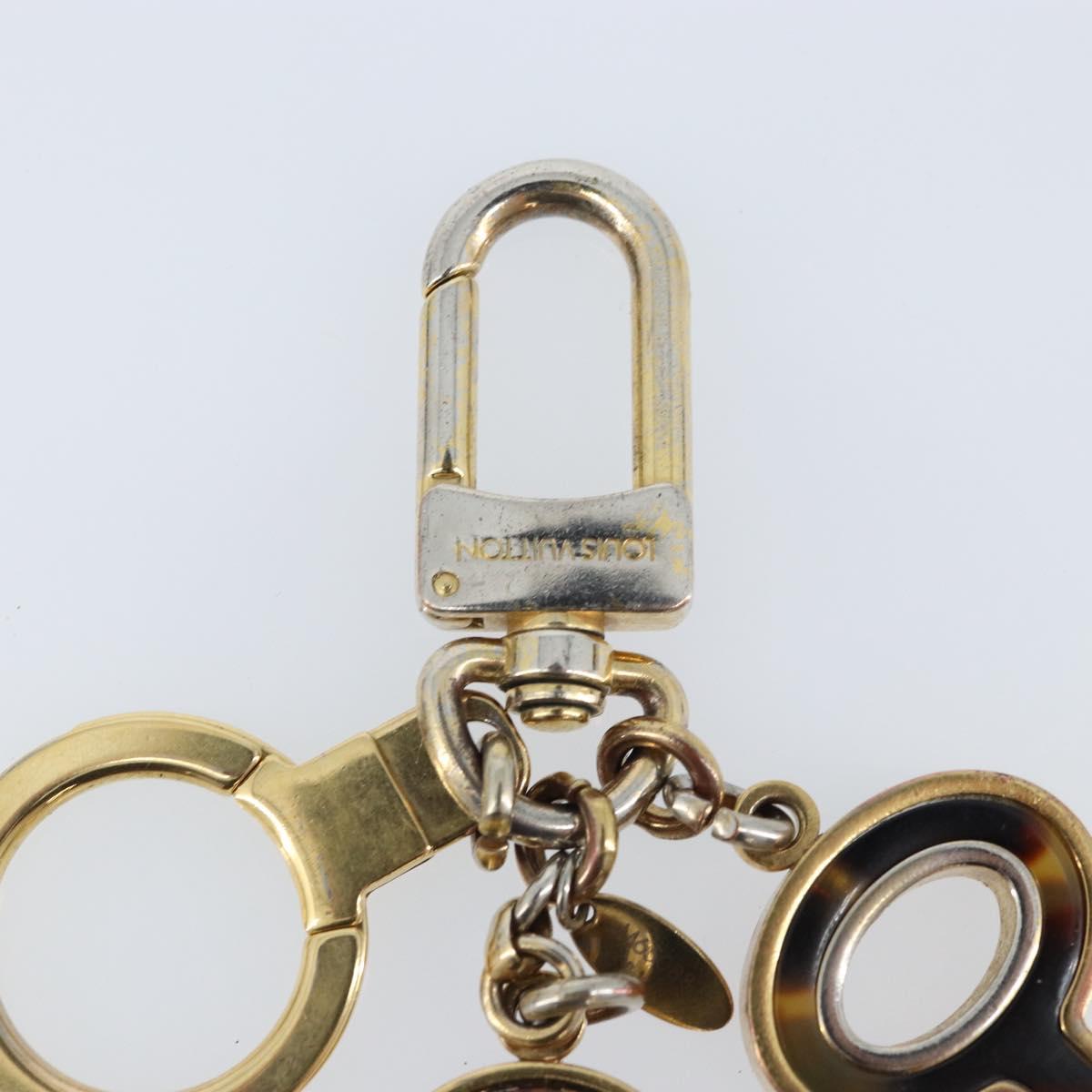 LOUIS VUITTON Porte Cle Confidence Key Holder metal Gold M65088 LV Auth BA11152