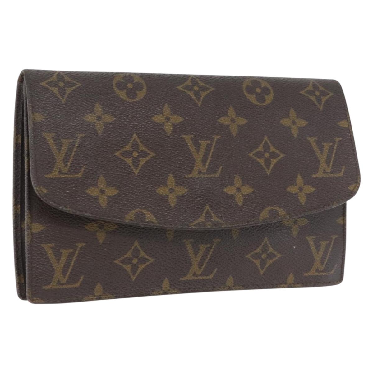 LOUIS VUITTON Monogram Pochette Rabat 20 Clutch Bag M51935 LV Auth BA11156