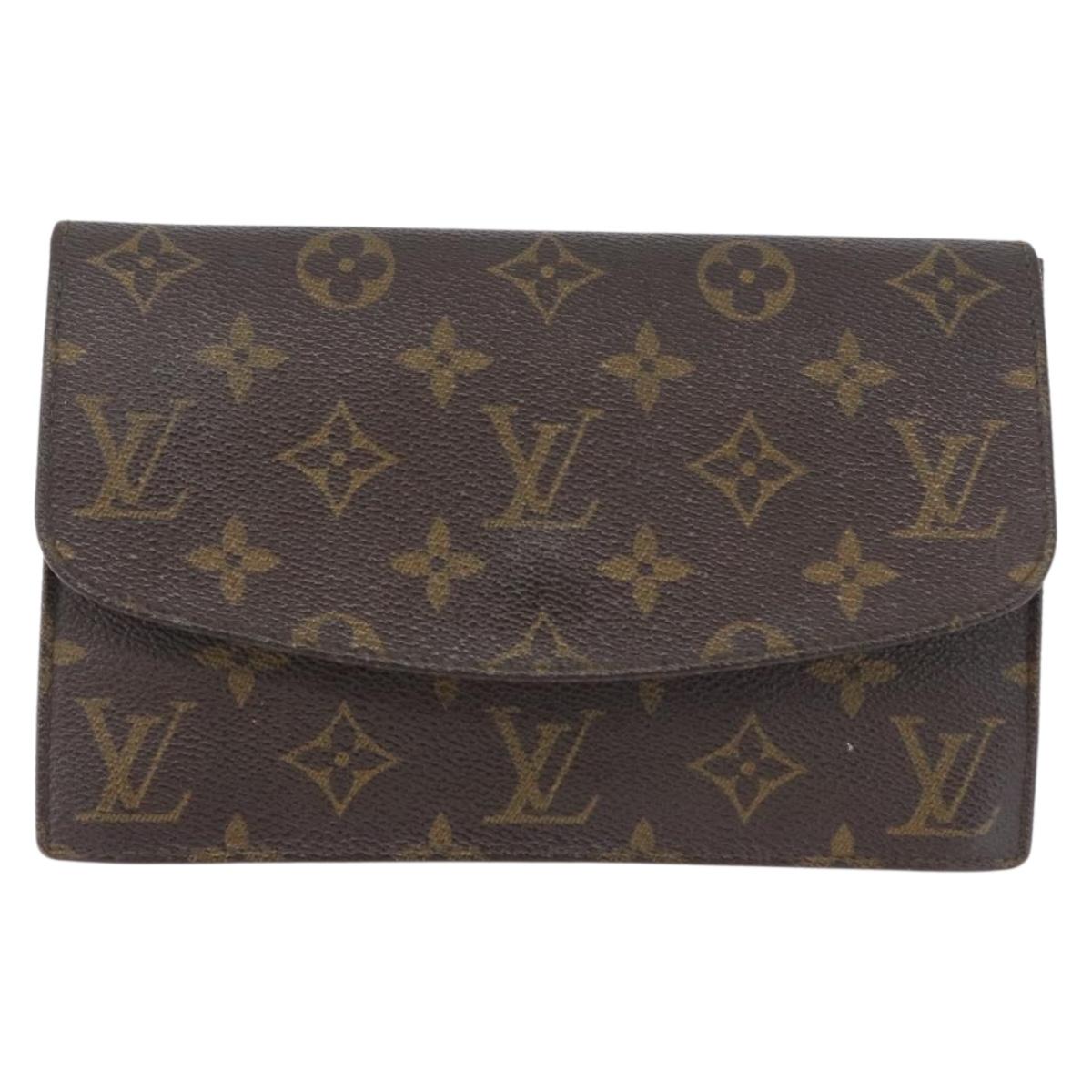 LOUIS VUITTON Monogram Pochette Rabat 20 Clutch Bag M51935 LV Auth BA11156
