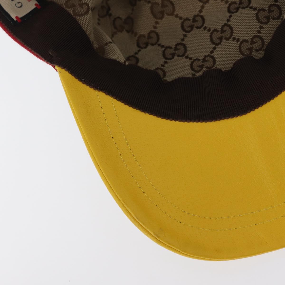 GUCCI GG Canvas Cap S Multicolor 751544 Auth BA11157M