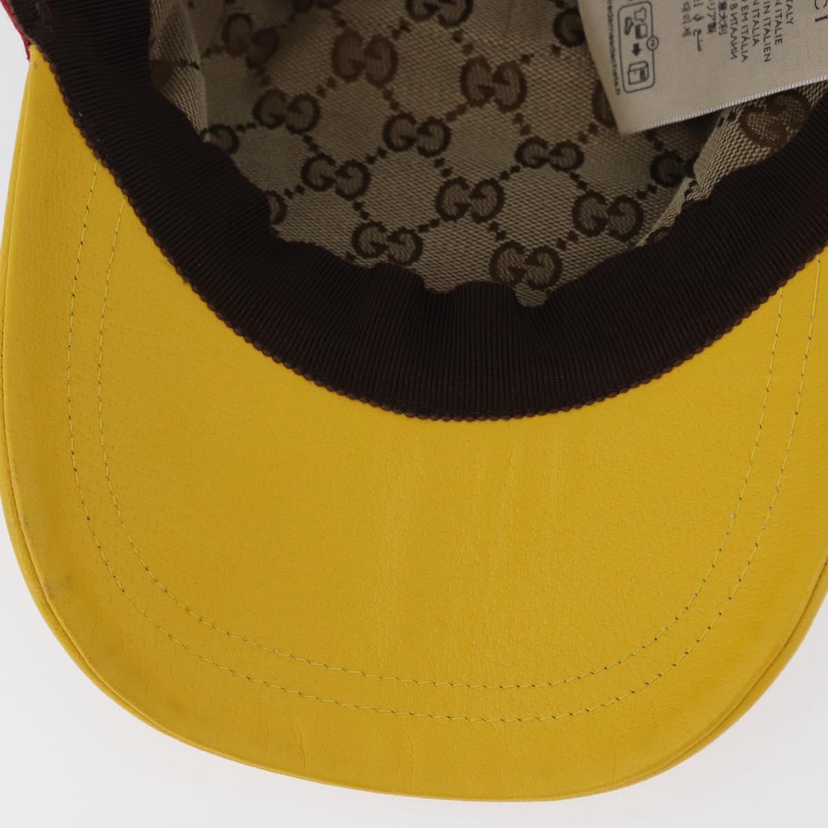 GUCCI GG Canvas Cap S Multicolor 751544 Auth BA11157M