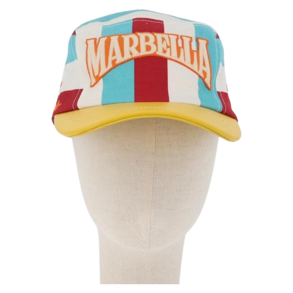 GUCCI GG Canvas Cap S Multicolor 751544 Auth BA11157M