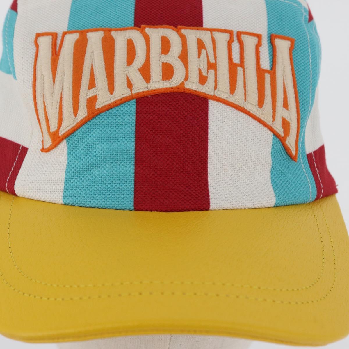 GUCCI GG Canvas Cap S Multicolor 751544 Auth BA11157M