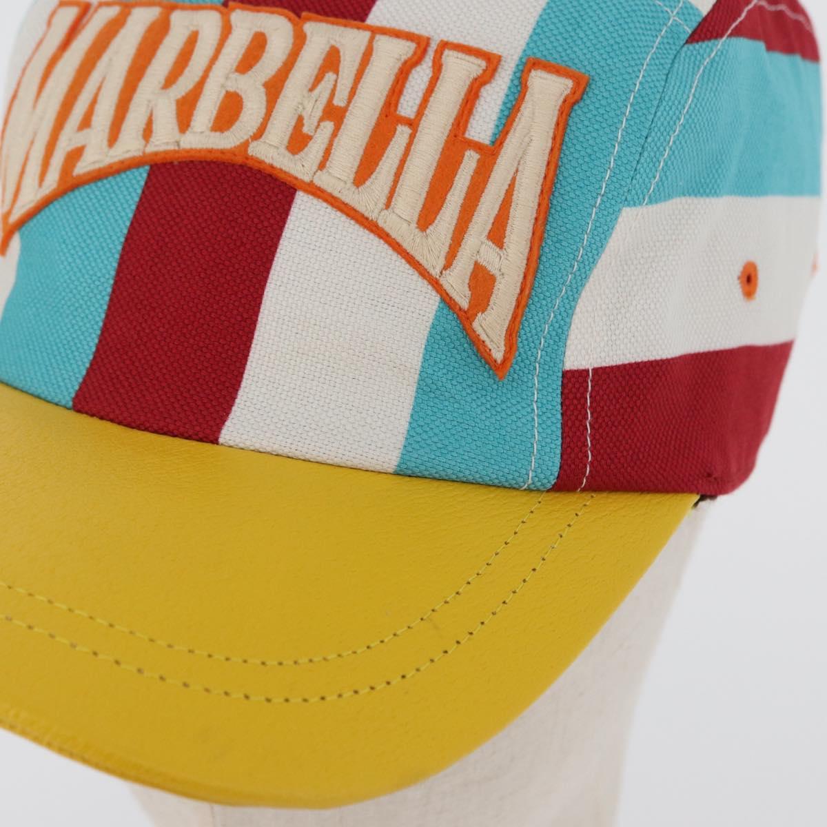 GUCCI GG Canvas Cap S Multicolor 751544 Auth BA11157M