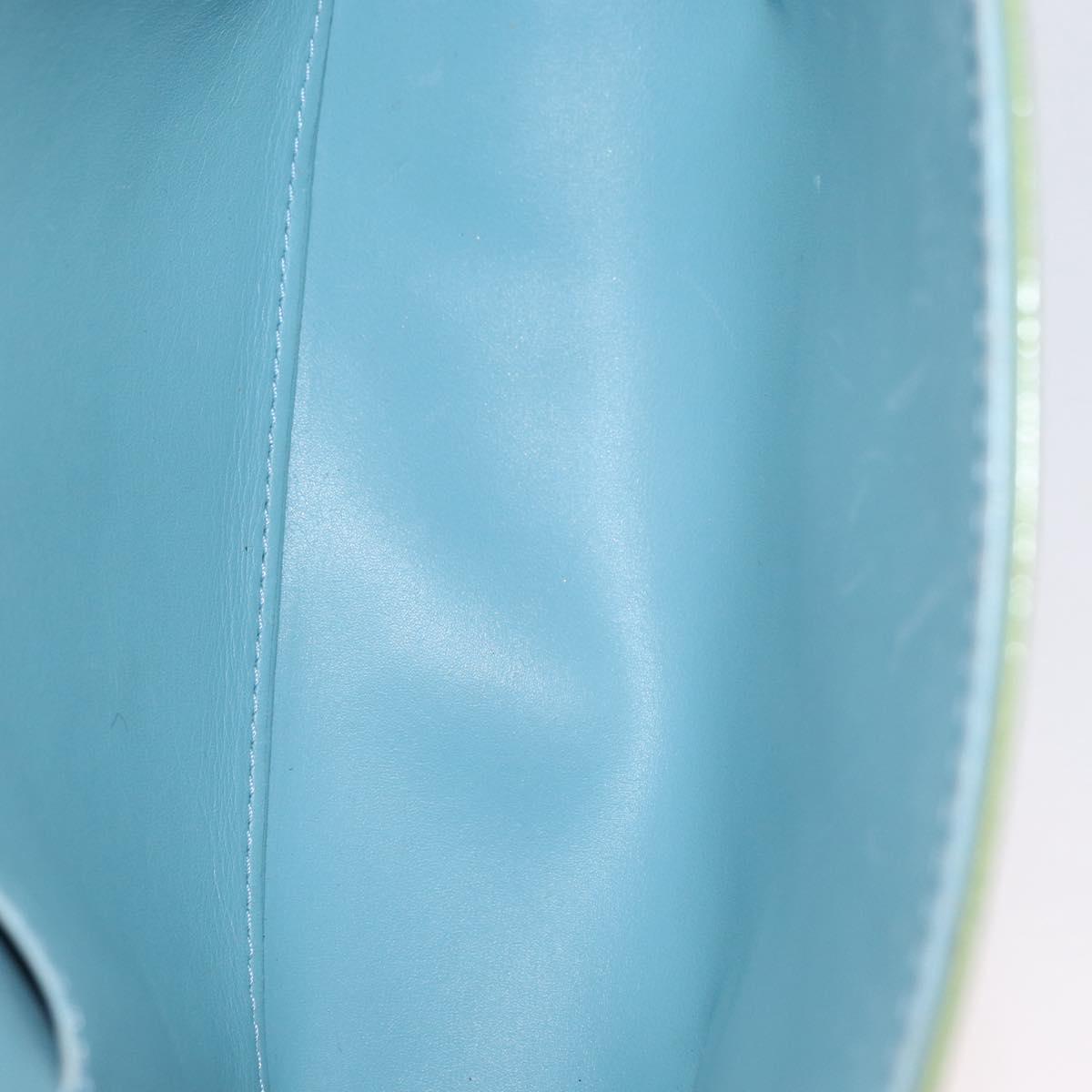 LOUIS VUITTON Monogram Vernis Thompson Street Bag Baby Blue M91009 Auth BA11169
