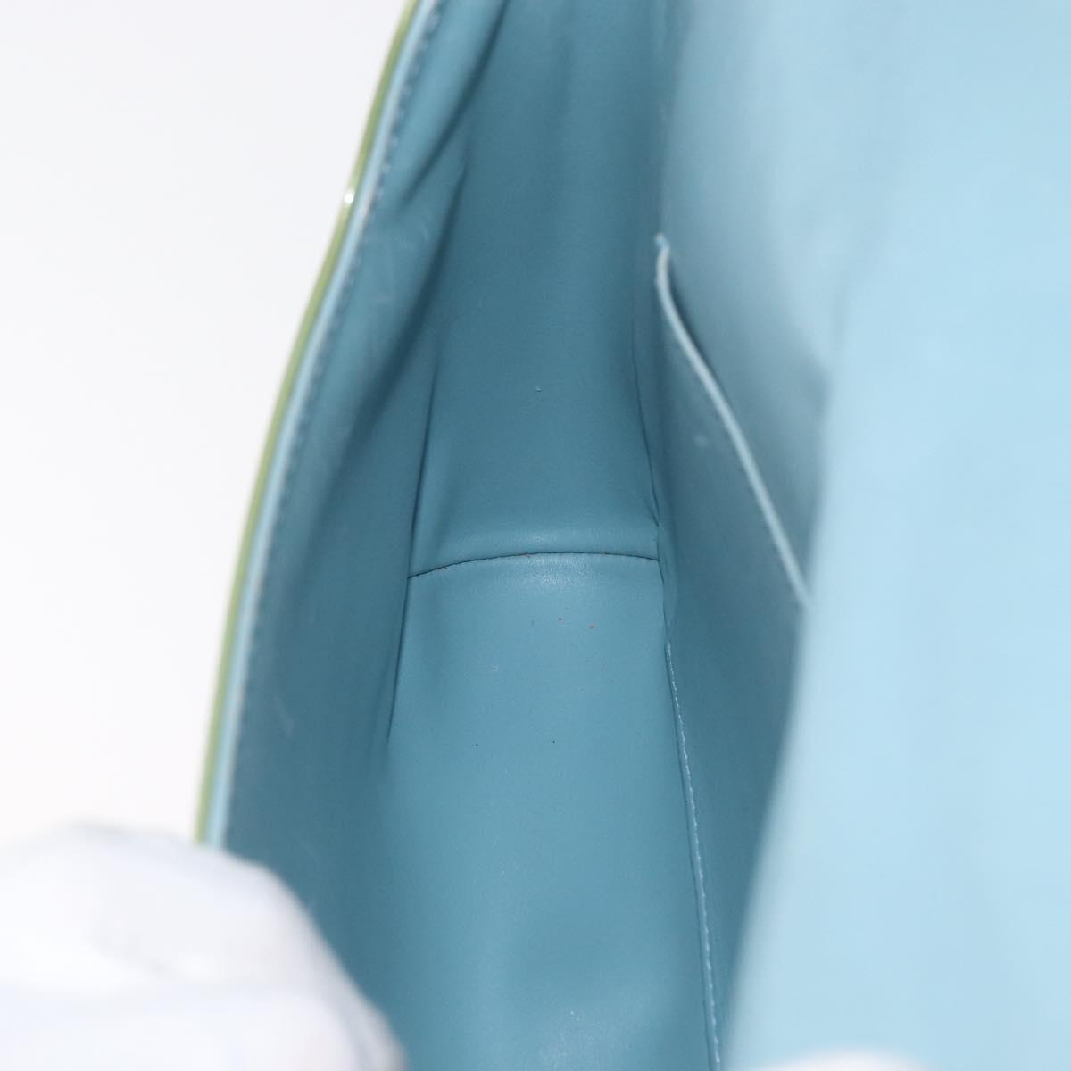 LOUIS VUITTON Monogram Vernis Thompson Street Bag Baby Blue M91009 Auth BA11169