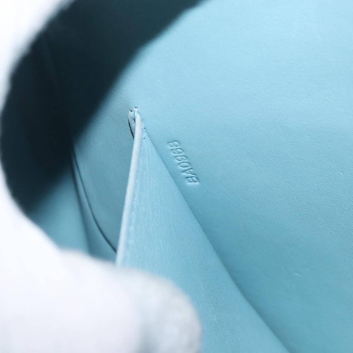 LOUIS VUITTON Monogram Vernis Thompson Street Bag Baby Blue M91009 Auth BA11169