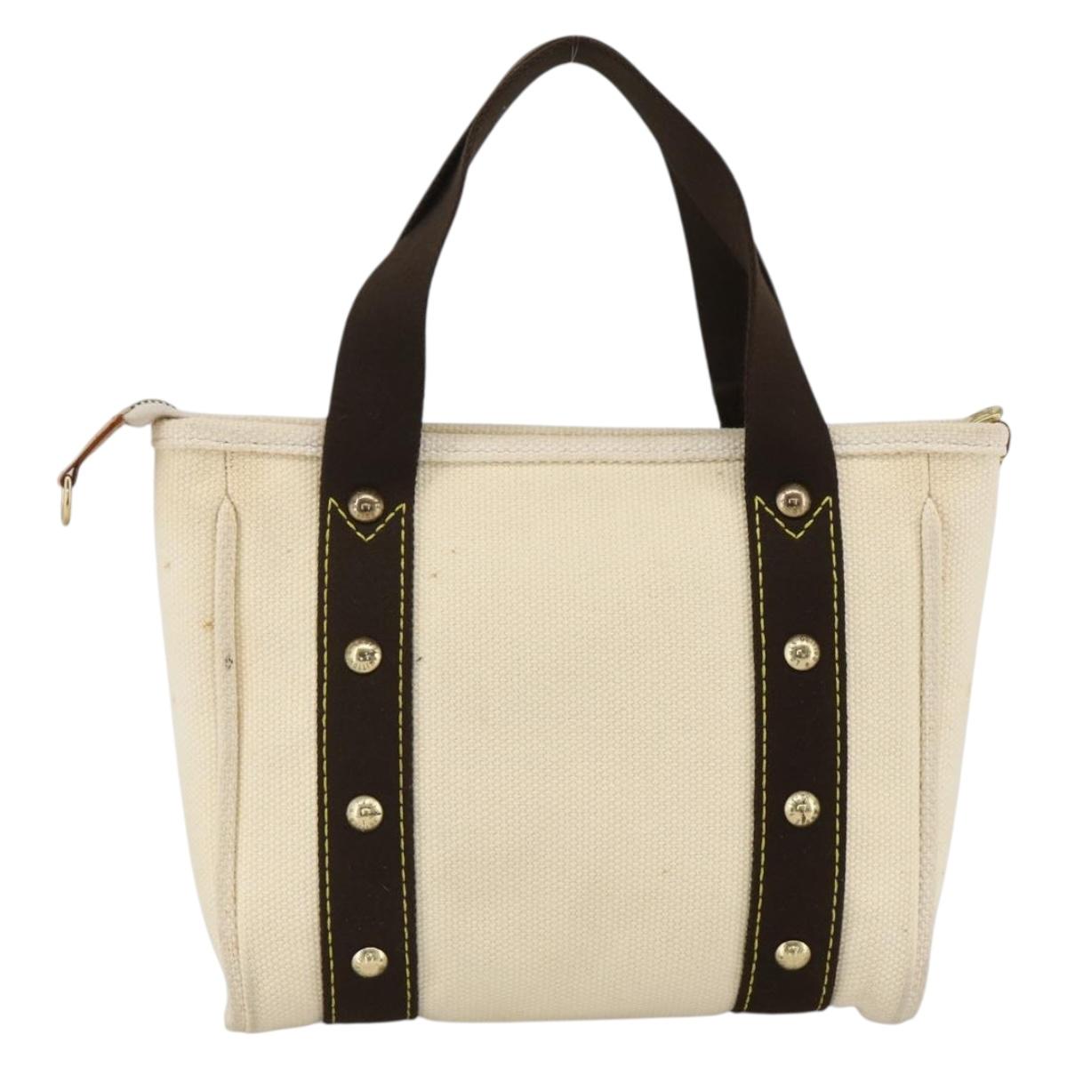 LOUIS VUITTON Antigua Cabas PM Hand Bag Red Beige M40038 LV Auth BA11190