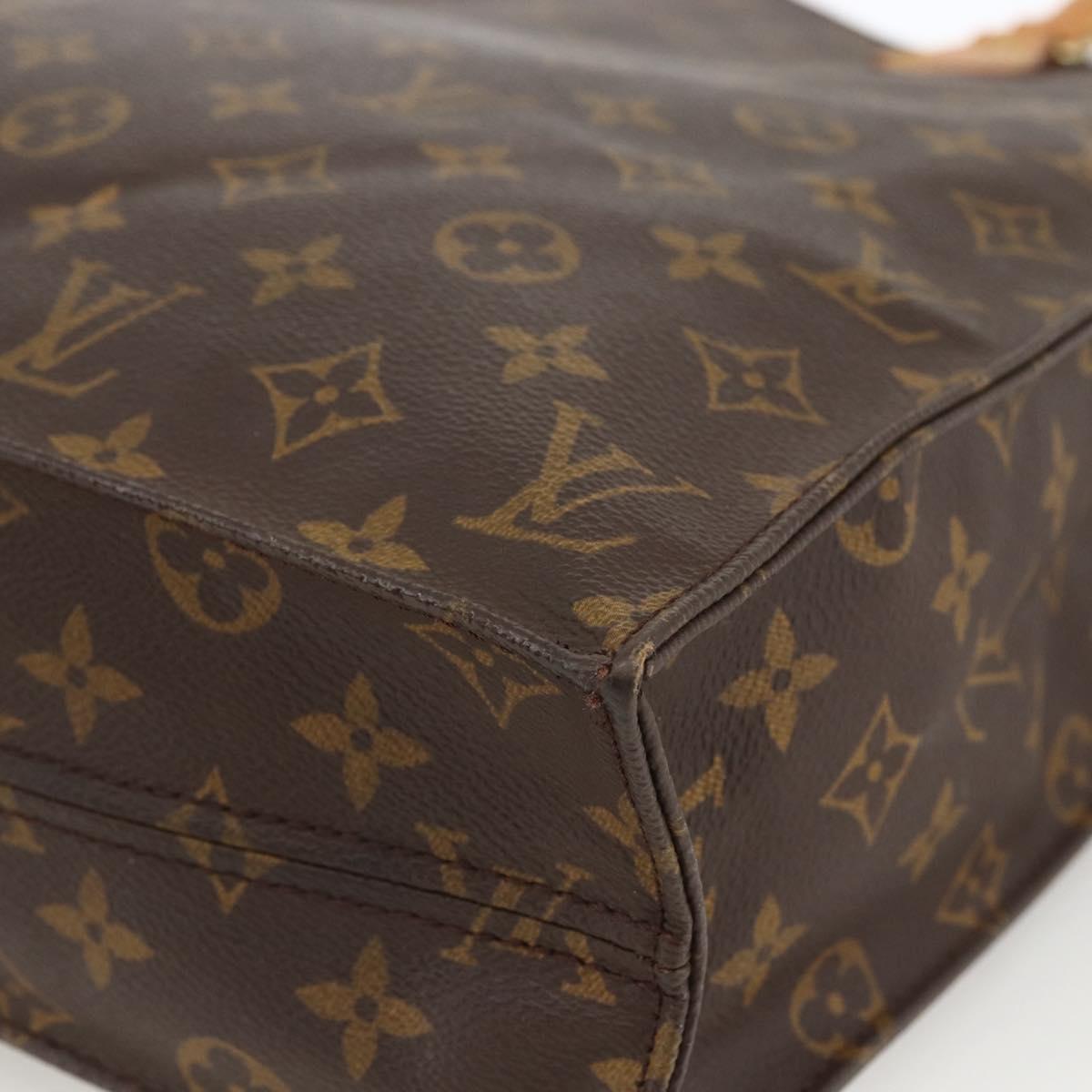 LOUIS VUITTON Monogram Sac Plat Hand Bag M51140 LV Auth BA11195