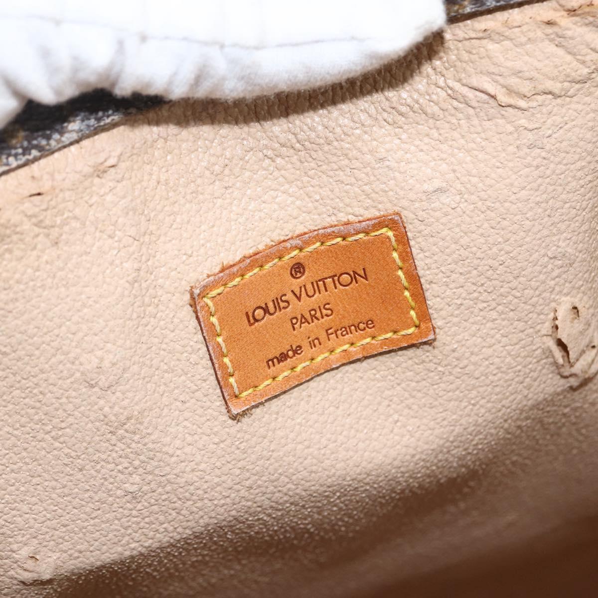 LOUIS VUITTON Monogram Sac Plat Hand Bag M51140 LV Auth BA11195
