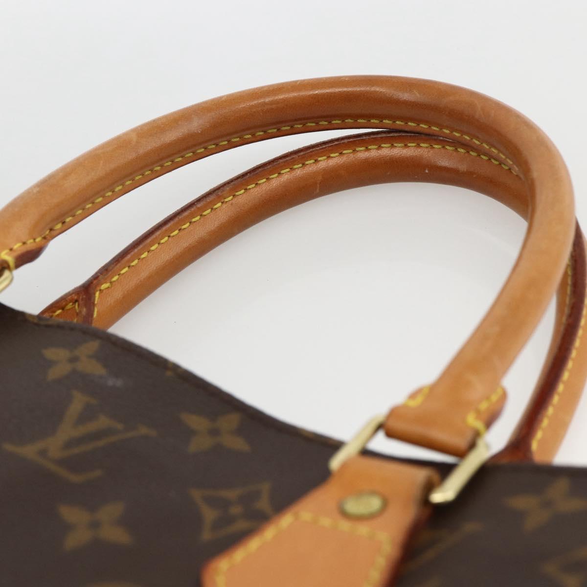 LOUIS VUITTON Monogram Sac Plat Hand Bag M51140 LV Auth BA11195