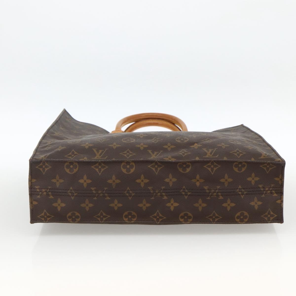 LOUIS VUITTON Monogram Sac Plat Hand Bag M51140 LV Auth BA11195