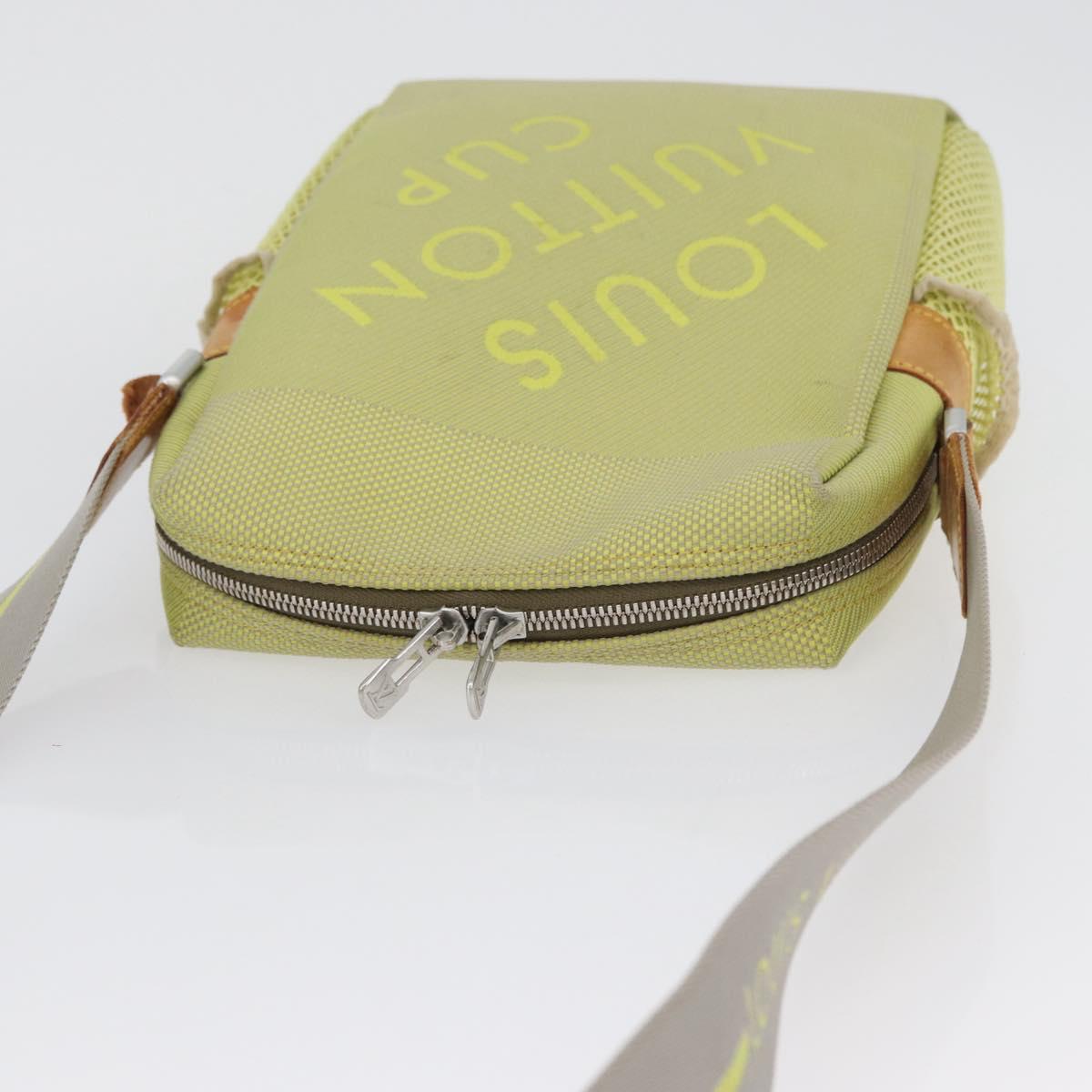 LOUIS VUITTON Damier Geant LV Cup Weatherly Bag Yellow M80636 LV Auth BA11202