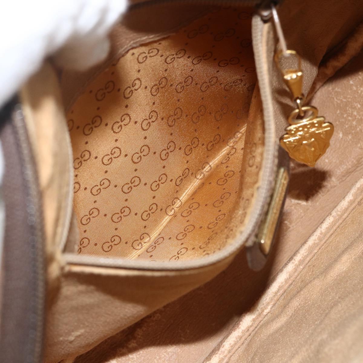 GUCCI GG Supreme Shoulder Bag PVC Beige Gold 007 983 1113 Auth BA11209