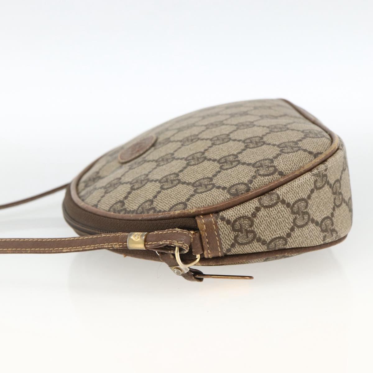 GUCCI GG Supreme Shoulder Bag PVC Beige Gold 007 983 1113 Auth BA11209