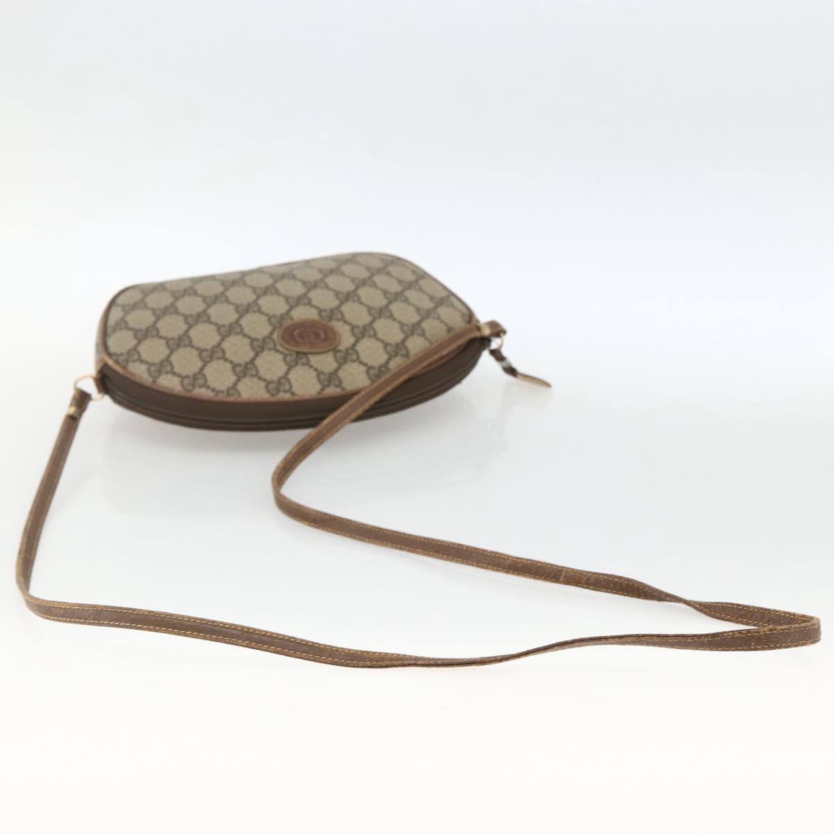 GUCCI GG Supreme Shoulder Bag PVC Beige Gold 007 983 1113 Auth BA11209