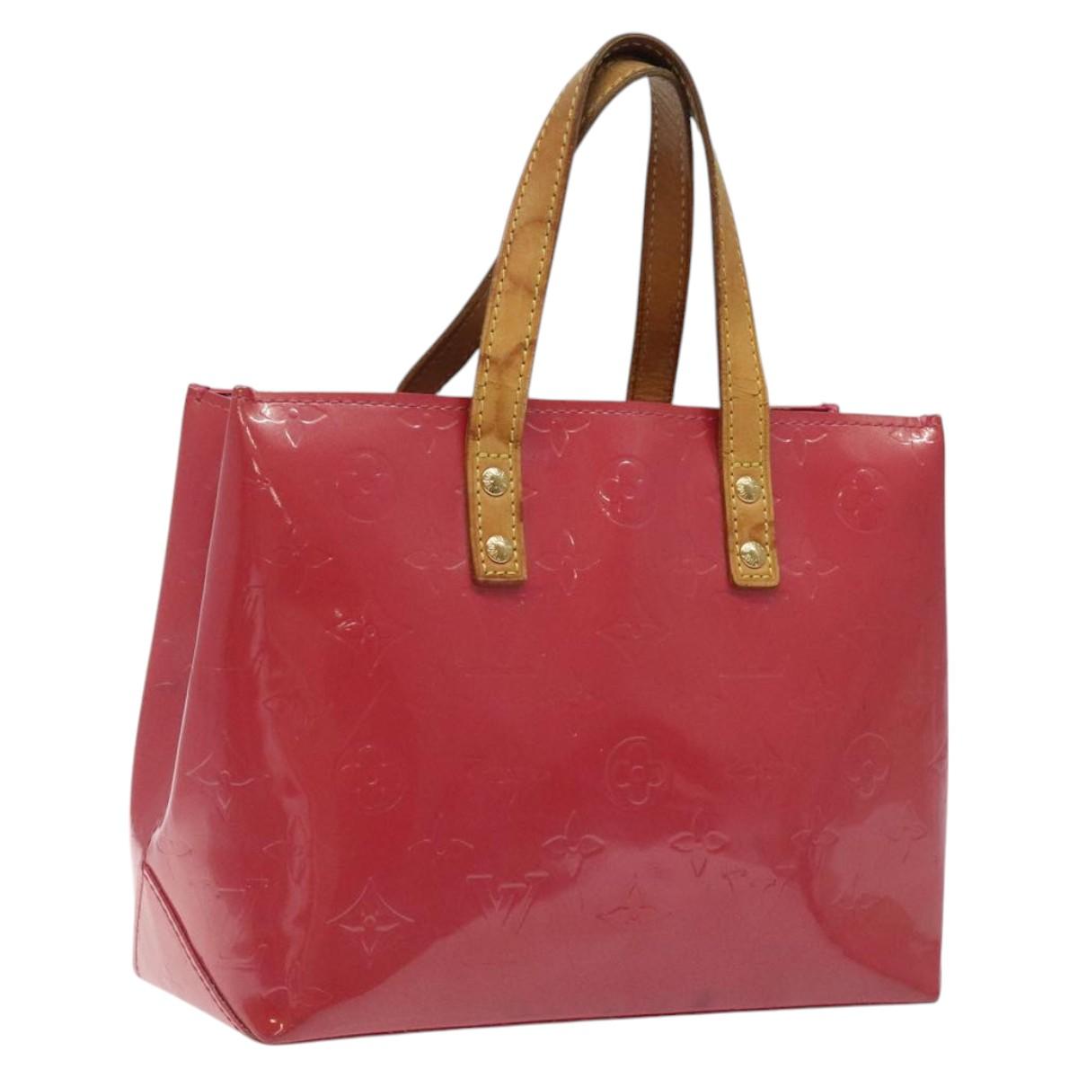 LOUIS VUITTON Monogram Vernis Reade PM Hand Bag Fran Boise M9132F Auth BA1121