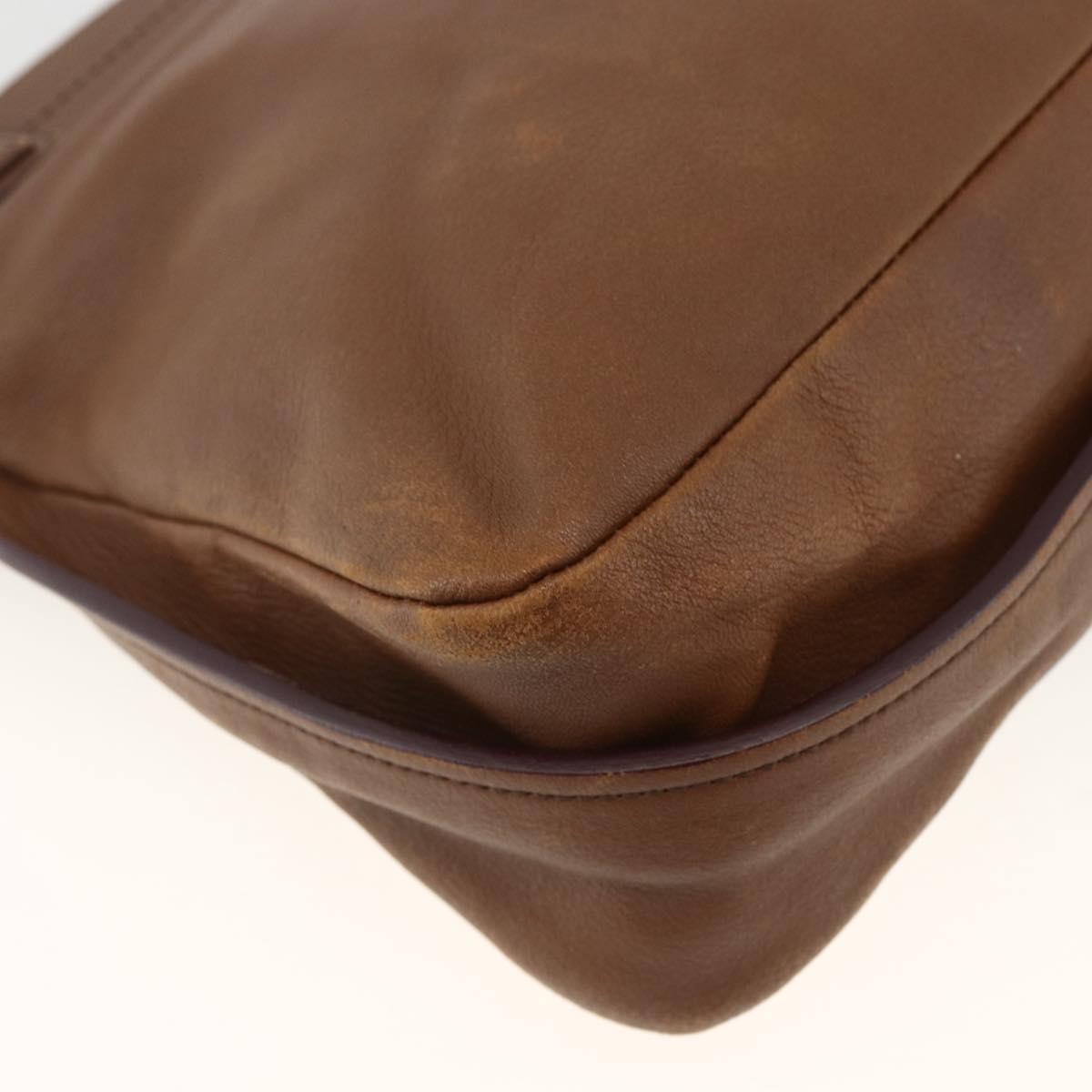 Chloe Margaret Hand Bag Leather 2way Brown Gold Auth BA11217