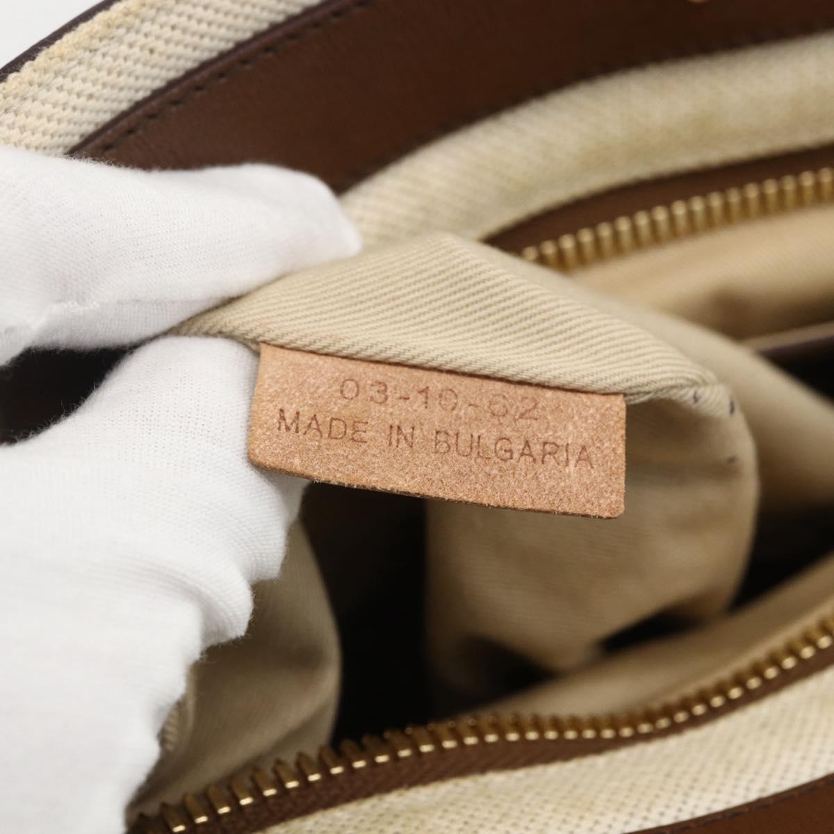 Chloe Margaret Hand Bag Leather 2way Brown Gold Auth BA11217