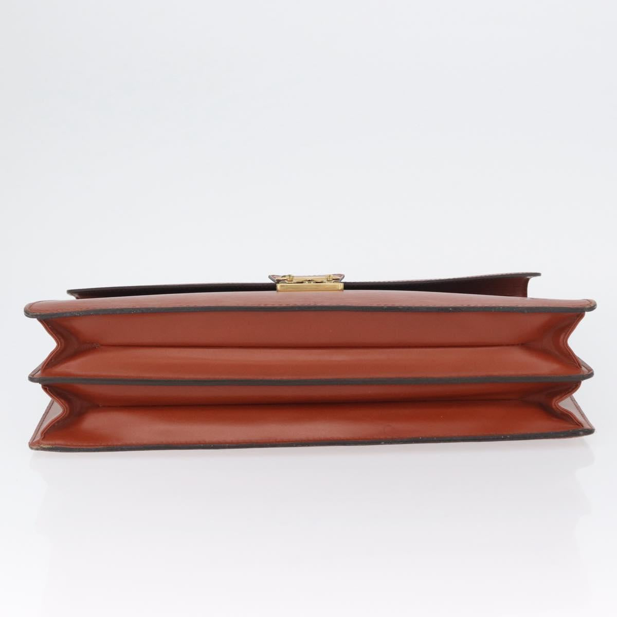 LOUIS VUITTON Epi Serviette Conseiller Briefcase Brown M54423 LV Auth BA11220