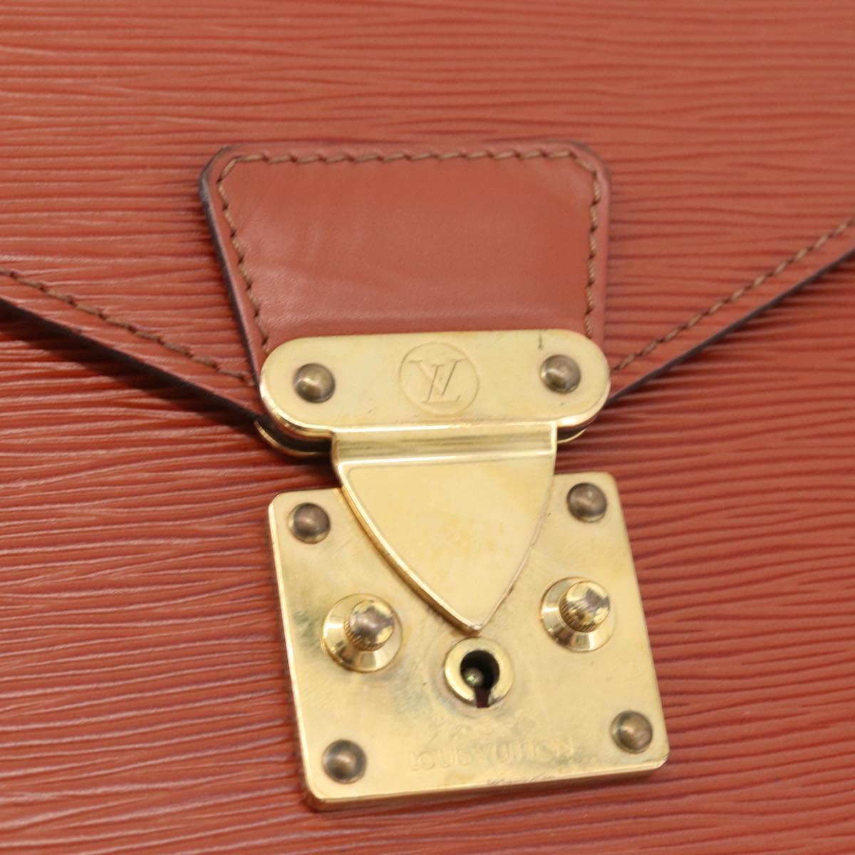 LOUIS VUITTON Epi Serviette Conseiller Briefcase Brown M54423 LV Auth BA11220