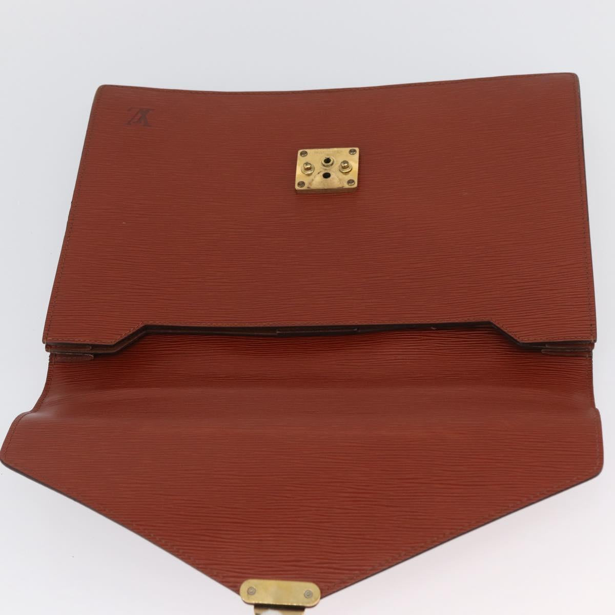 LOUIS VUITTON Epi Serviette Conseiller Briefcase Brown M54423 LV Auth BA11220