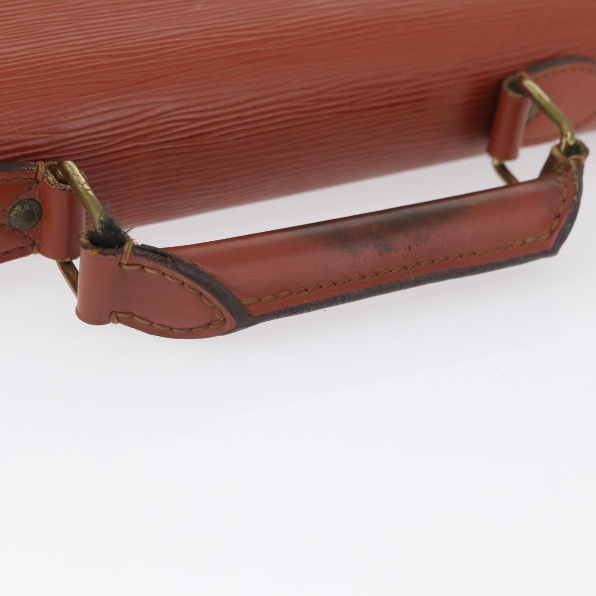 LOUIS VUITTON Epi Serviette Conseiller Briefcase Brown M54423 LV Auth BA11220