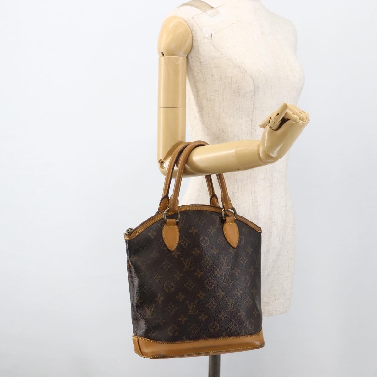 LOUIS VUITTON Monogram Lockit Hand Bag M40102 LV Auth BA11222