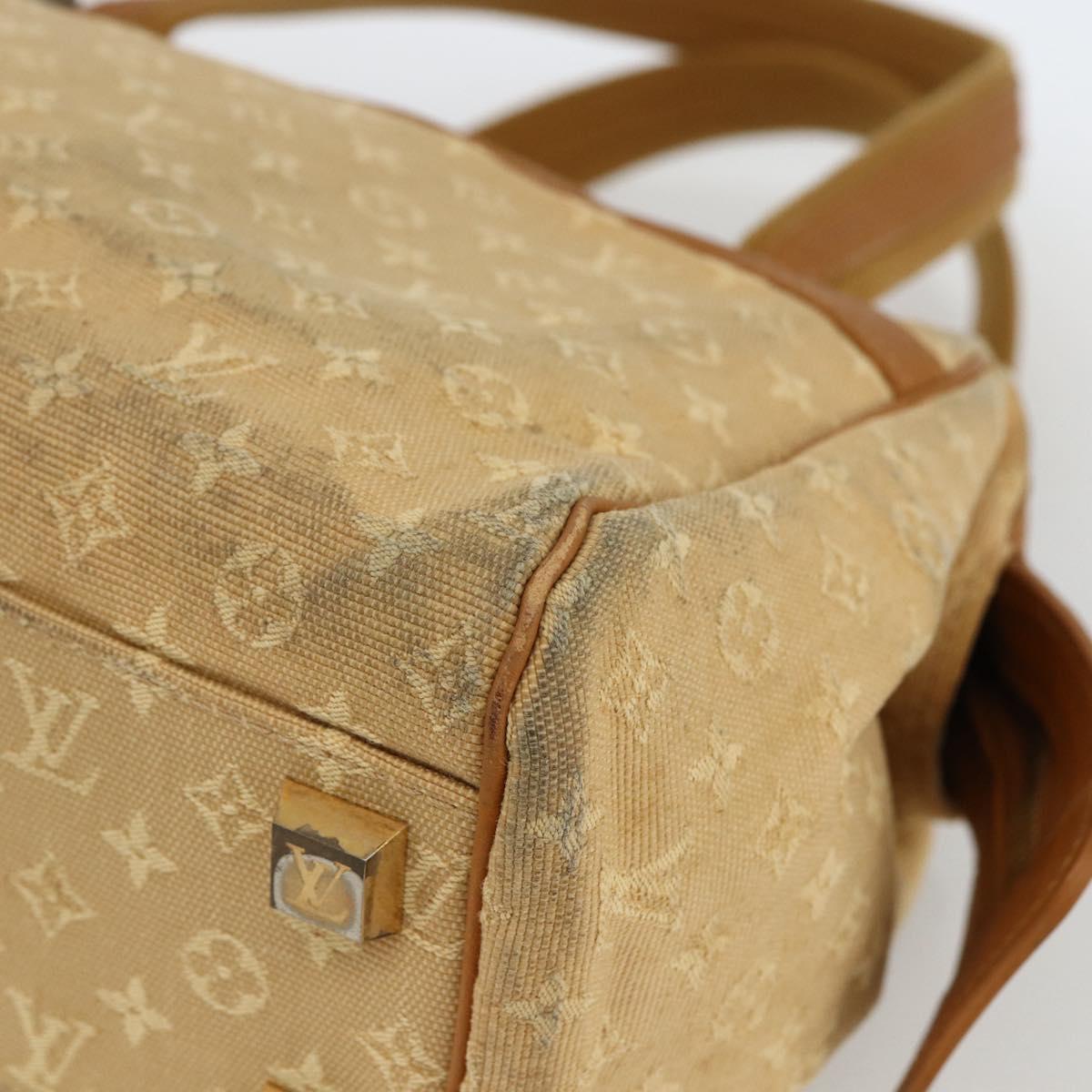 LOUIS VUITTON Monogram Mini Josephine PM Hand Bag Beige M92416 LV Auth BA11224