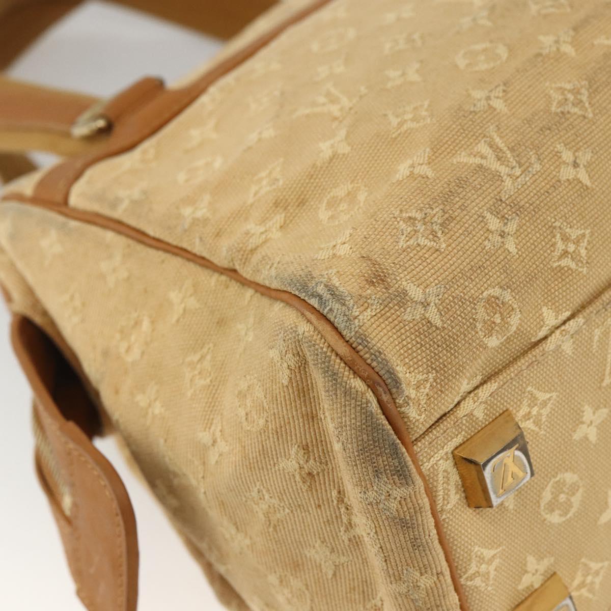 LOUIS VUITTON Monogram Mini Josephine PM Hand Bag Beige M92416 LV Auth BA11224